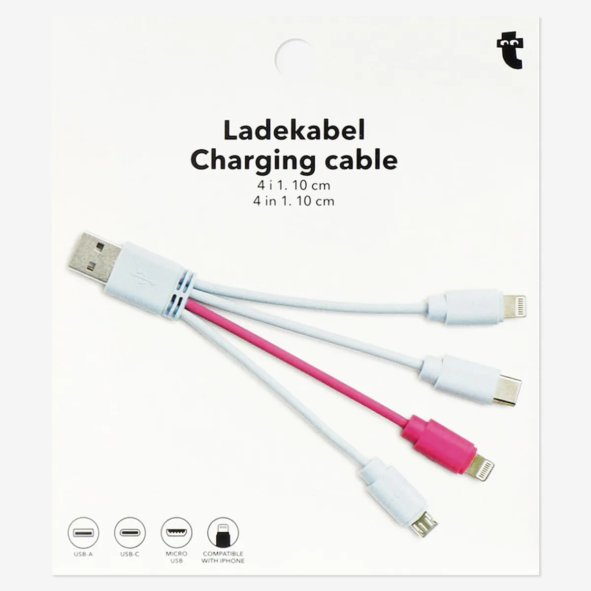 Flying Tiger 4 i 1 laddningskabel^ Power Banks|Kablar