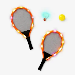 Flying Tiger Badmintonset med LED-lampor^ Familjespel|Utomhusleksaker