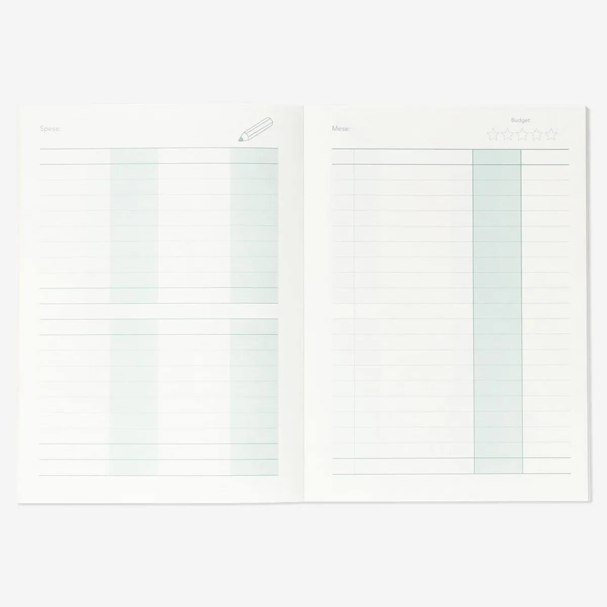 Flying Tiger Budgetplanerare A5 - Italienska^ Anteckningsböcker & Bullet Planners