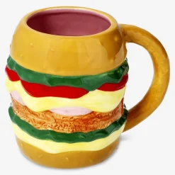 Flying Tiger Burger mugg. 500 ml^ Muggar & Keramik|Gåvor Till Inflyttningsfesten