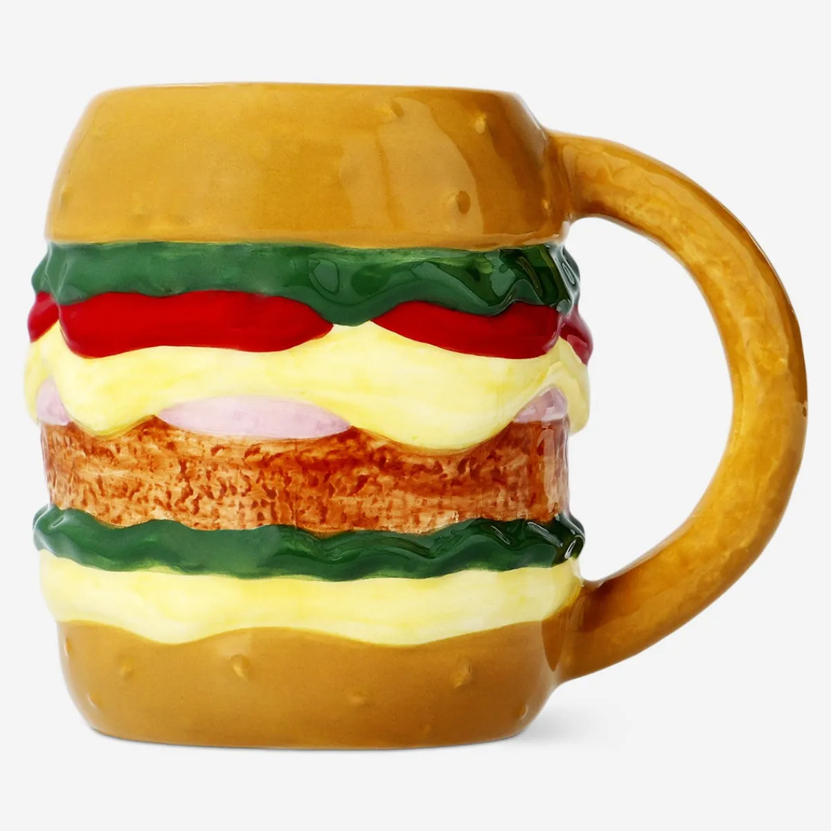 Flying Tiger Burger mugg. 500 ml^ Muggar & Keramik|Gåvor Till Inflyttningsfesten