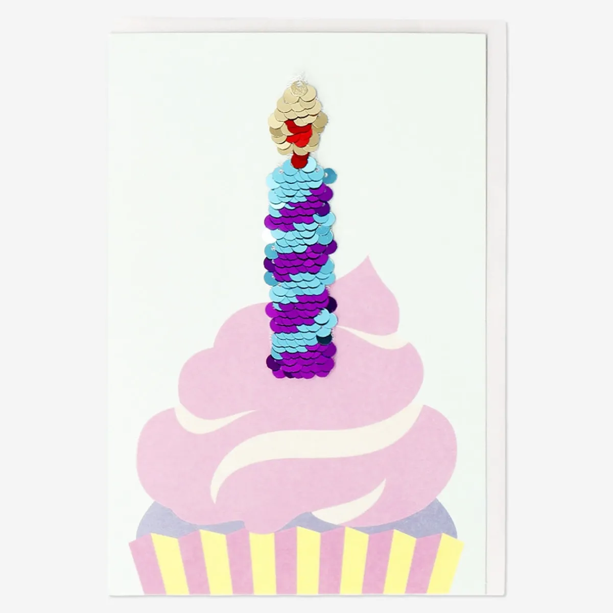 Flying Tiger Cupcake - kort och kuvert^ Förbrukningsmaterial För Presentförpackning