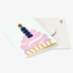 Flying Tiger Cupcake - kort och kuvert^ Förbrukningsmaterial För Presentförpackning