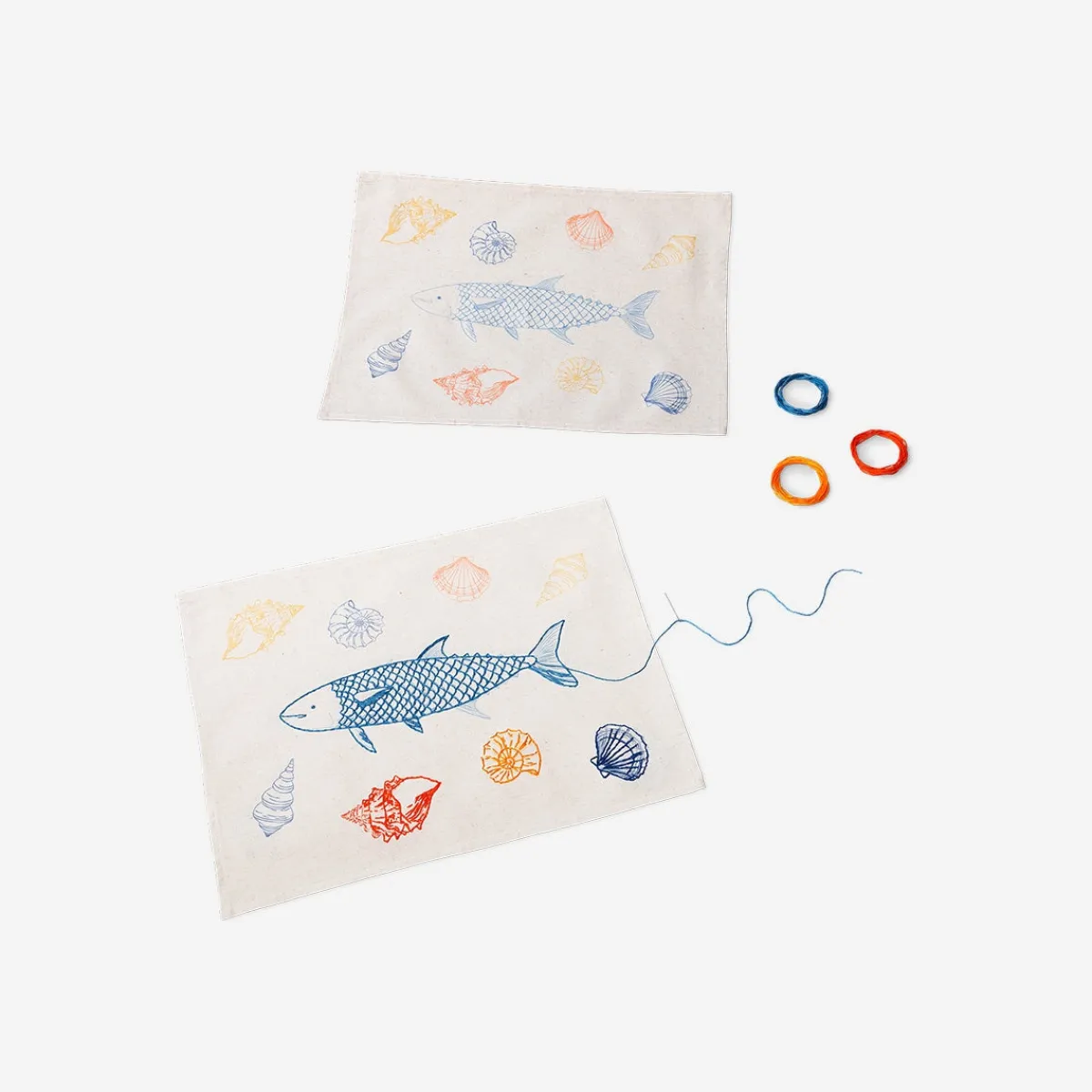 Flying Tiger DIY bordstabletter med havsbroderi^ Gåvor Av Diy-typ|Födelsedag