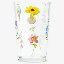 Flying Tiger Dricksglas med blommor - 220 ml^ Midsommar|Bordsserviser