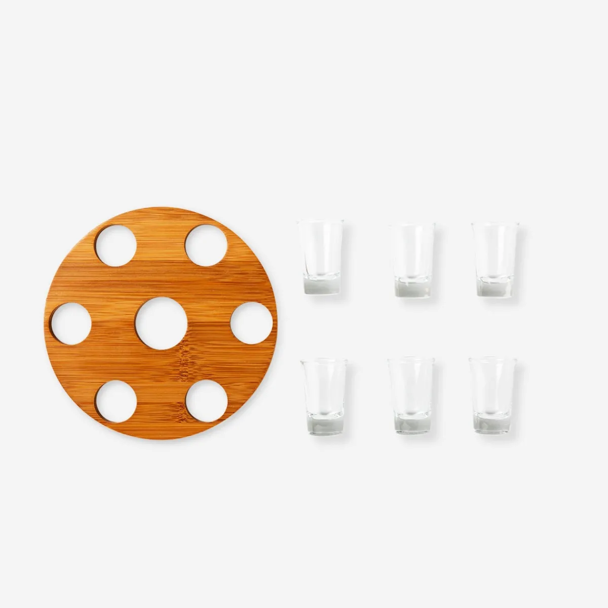 Flying Tiger Drinkbricka med 6 shotglas^ Baraccessoarer|Köksutrustning