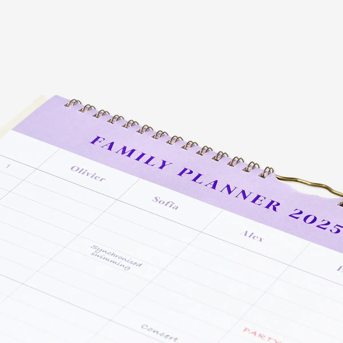 Flying Tiger Familjeplanerare med blommor 2025 - Engelska^ Anteckningsböcker & Bullet Planners|Kalendrar