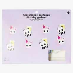 Flying Tiger Födelsedagsgirlang med filtdjur - 300 cm^ Födelsedag|Festdekorationer