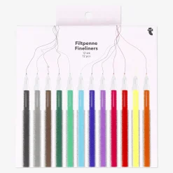 Flying Tiger Fineliners. 12 st^ Blyertspennor & Kulspetspennor