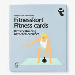 Flying Tiger Fitnesskort. Kettlebell-övningar^ Sportutrustning