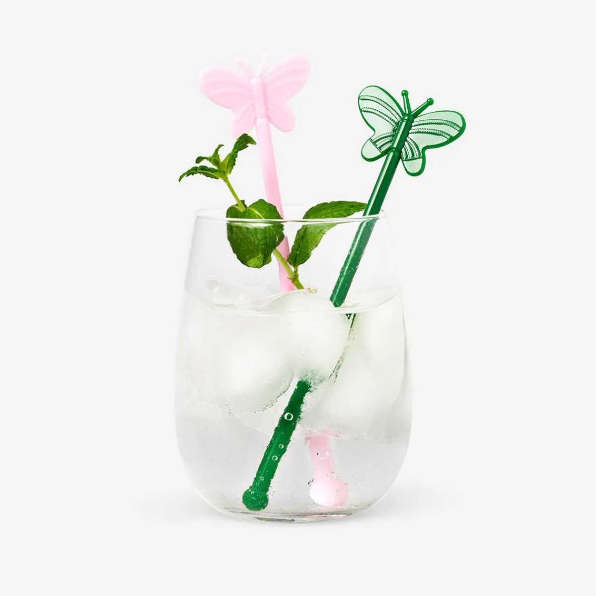 Flying Tiger Fjärilsformade drinkomrörare - 8 st^ Midsommar|Födelsedag