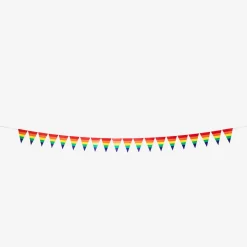 Flying Tiger Färgglad regnbågsvimpelgirlang - 500 cm^ Happy Pride!|Festdekorationer