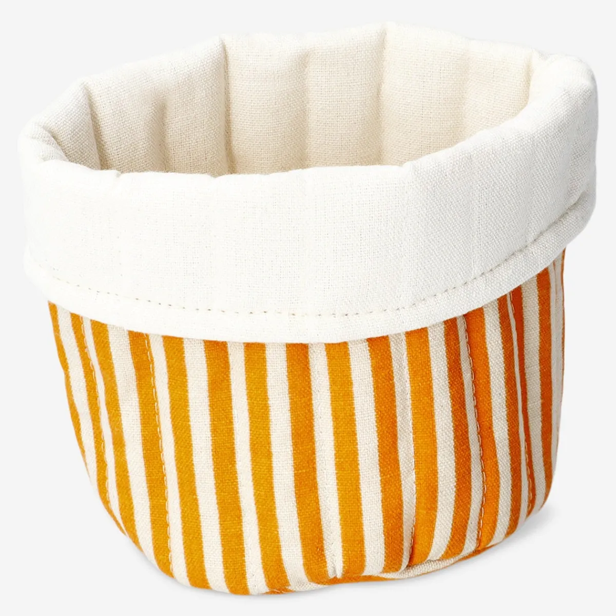 Flying Tiger Förvaringskorg med orangea ränder - 17 cm^ Badrumsorganisering|Hemorganisering