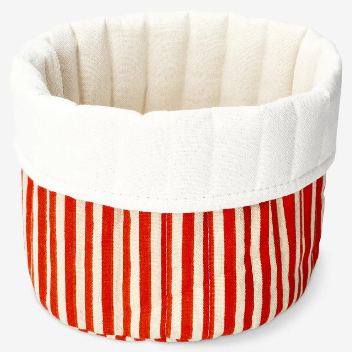 Flying Tiger Förvaringskorg med orangea ränder - 20 cm^ Hemorganisering|Badrumsorganisering