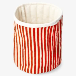 Flying Tiger Förvaringskorg med orangea ränder - 20 cm^ Hemorganisering|Badrumsorganisering