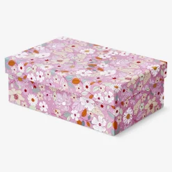 Flying Tiger Förvaringslåda med blommigt papper - Liten^ Hemorganisering|Badrumsorganisering