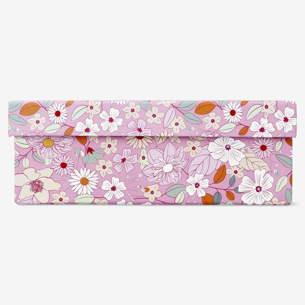 Flying Tiger Förvaringslåda med blommigt papper - Liten^ Hemorganisering|Badrumsorganisering
