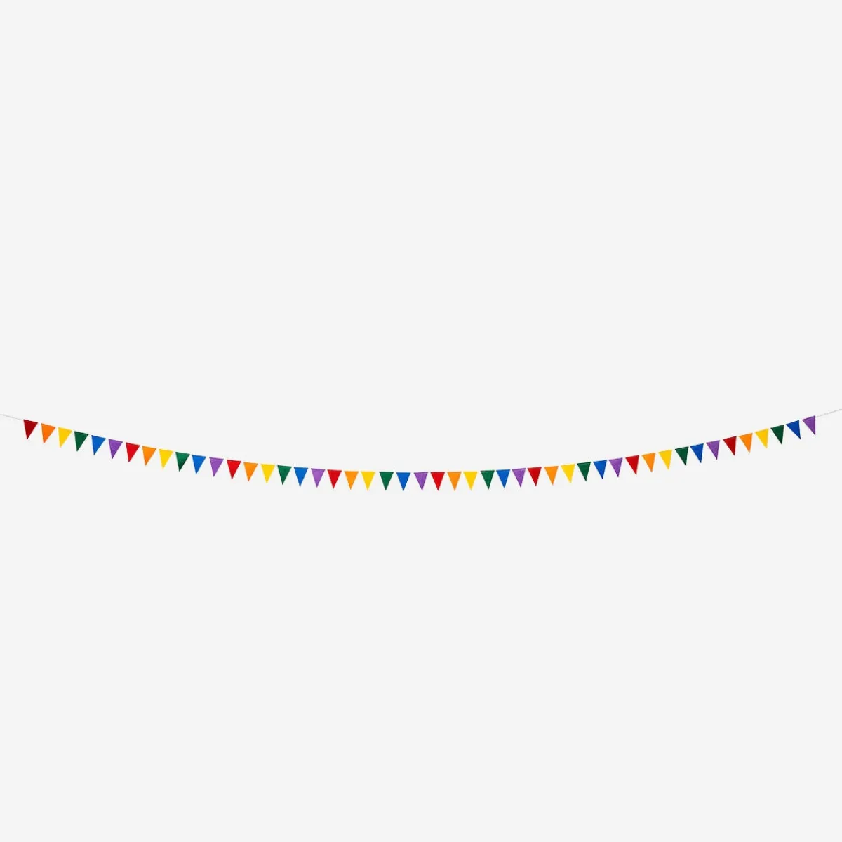 Flying Tiger Girland i tyg. 400 cm^ Happy Pride!|Festdekorationer