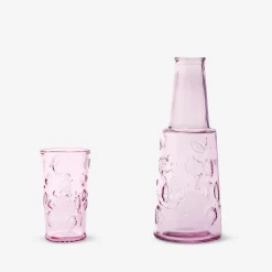 Flying Tiger Glasflaska med dricksglas - 770 ml^Kvinnor Dekorationer För Utomhusbruk|Bordsserviser