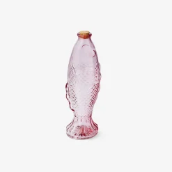 Flying Tiger Glasflaska med rosa fisk - 530 ml^Kvinnor Bordsserviser|Julklappar Du Inte Visste Fanns