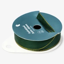Flying Tiger Grönt satinband - 10 m^ Förbrukningsmaterial För Presentförpackning