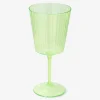 Flying Tiger Grönt vinglas av plast^ Midsommar|Baraccessoarer