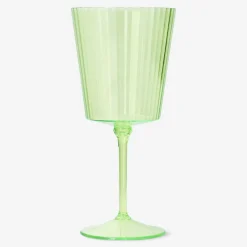 Flying Tiger Grönt vinglas av plast^ Midsommar|Baraccessoarer