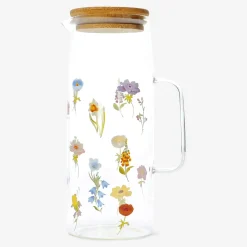 Flying Tiger Kanna med bambulock och blommor - 1,19 l^ Midsommar|Bordsserviser