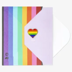 Flying Tiger Kort med kuvert. Pride hjärta^ Förbrukningsmaterial För Presentförpackning