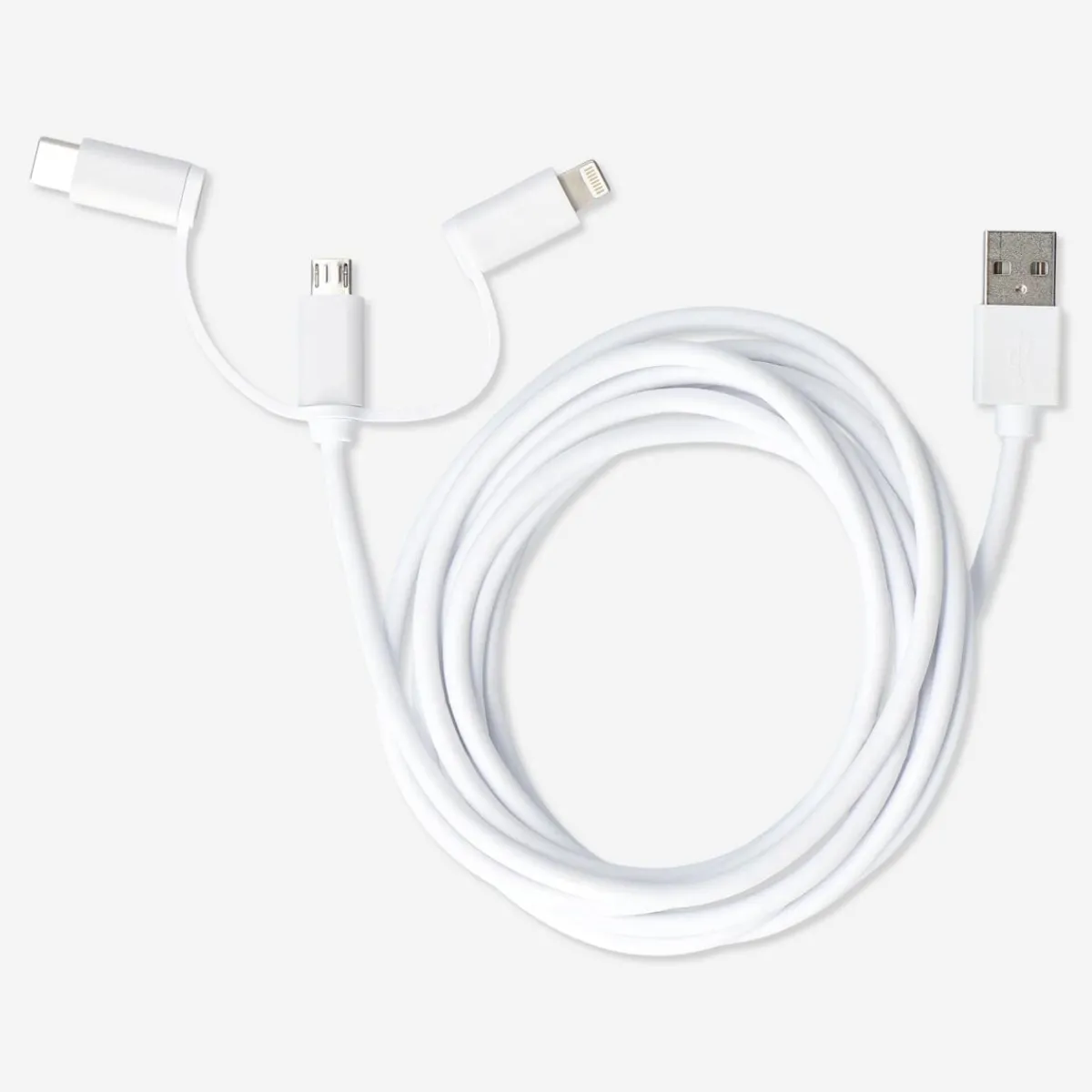 Flying Tiger Laddningskabel. För USB-C, Micro USB och lightning^ Kablar