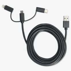 Flying Tiger Laddningskabel. För USB-C, Micro USB och lightning^ Kablar