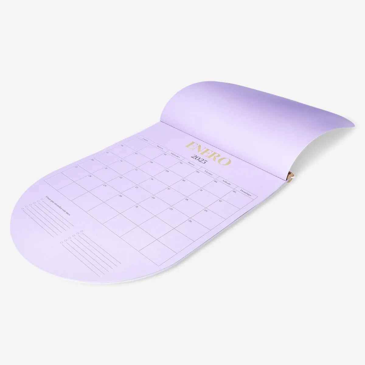 Flying Tiger Lila månatlig väggkalender - spanska^ Kalendrar