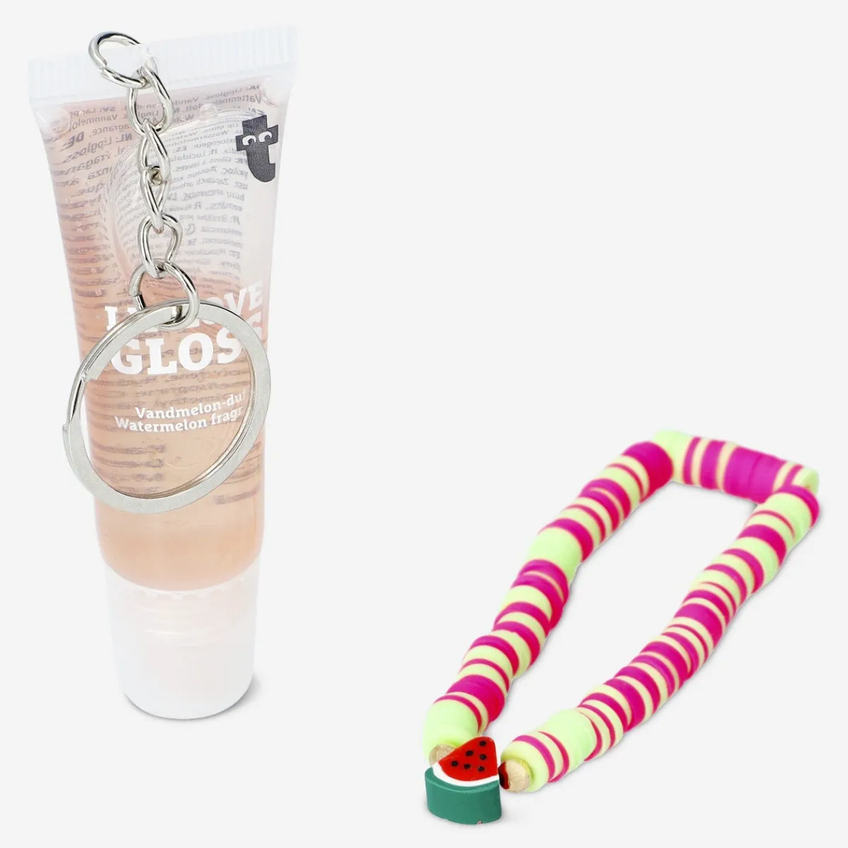 Flying Tiger Läppglans med vattenmelondoft och livfullt armband^Kvinnor Skönhet|Skönhet