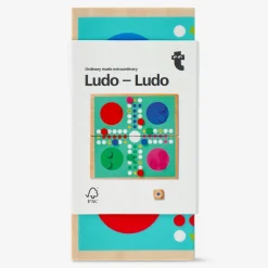 Flying Tiger Ludo-spel i trä^Barn Familjespel|Traditionella Brädspel