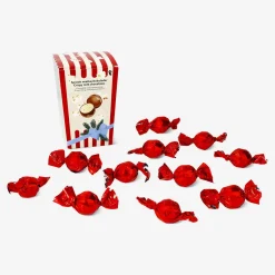 Flying Tiger Mjölkchokladbollar med mjölkfyllning och popcorn^ Choklad
