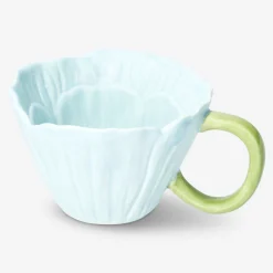 Flying Tiger Mugg med blå blommor - 140 ml^Kvinnor Midsommar|Bordsserviser