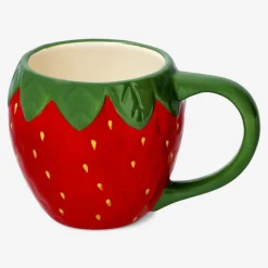 Flying Tiger Mugg med röda jordgubbar - 400 ml^Kvinnor Midsommar|Bordsserviser