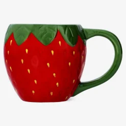 Flying Tiger Mugg med röda jordgubbar - 400 ml^Kvinnor Midsommar|Bordsserviser