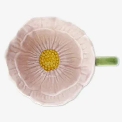 Flying Tiger Mugg med rosa blommor - 140 ml^Kvinnor Midsommar|Bordsserviser
