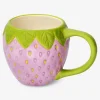 Flying Tiger Mugg med rosa jordgubbar - 400 ml^ Midsommar|Bordsserviser