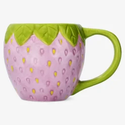 Flying Tiger Mugg med rosa jordgubbar - 400 ml^ Midsommar|Bordsserviser
