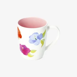 Flying Tiger Mugg med tropiska blommor - 340 ml^Kvinnor Bordsserviser|Muggar & Keramik