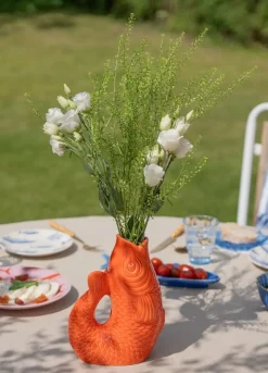 Flying Tiger Orange fiskvas^ Vaser & Ljusstakar|Gåvor Till Inflyttningsfesten