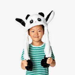 Flying Tiger Pandamössa med rörliga öron för barn^Barn Fest Kostymer|Gåvor För Barn
