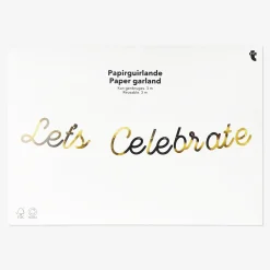 Flying Tiger Pappersgirlang i guld - 300 cm^ Festdekorationer