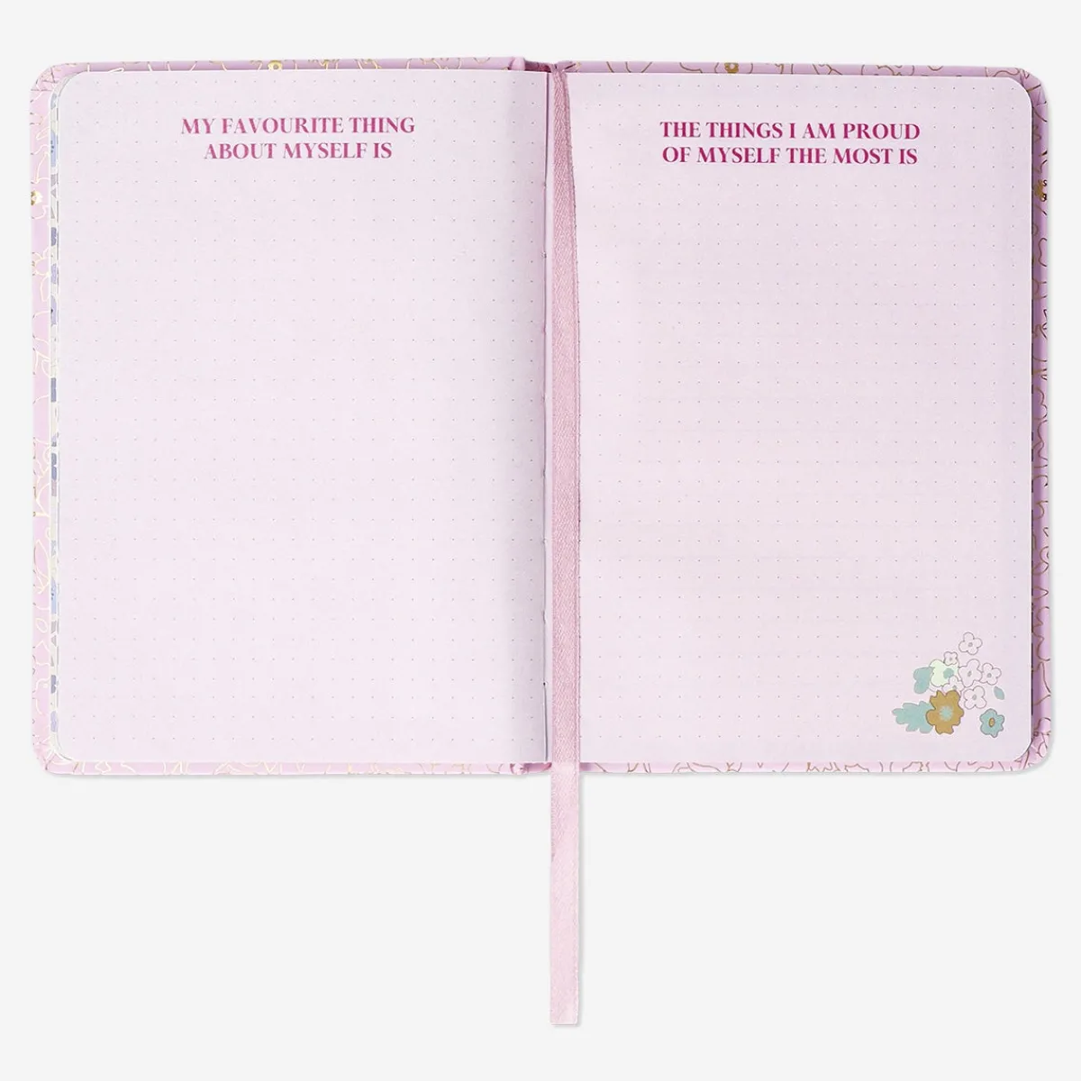 Flying Tiger Pink Personal Planner på engelska^ Anteckningsböcker & Bullet Planners