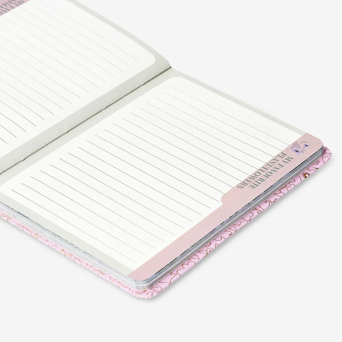 Flying Tiger Pink Personal Planner på engelska^ Anteckningsböcker & Bullet Planners