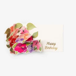 Flying Tiger Pop up-blommor kort med kuvert^ Födelsedag|Förbrukningsmaterial För Presentförpackning