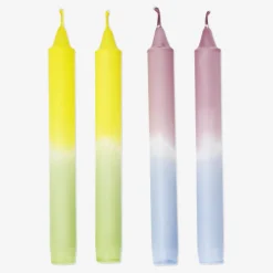 Flying Tiger Röda dip dye-ljus - 4 st^ Midsommar|Ljus