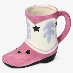 Flying Tiger Rosa mugg formad som en cowboystövel^Kvinnor Bordsserviser|Muggar & Keramik